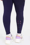 Zelocity True Curv Quick Dry Gym Leggings - Evening Blue — thumbnail 6